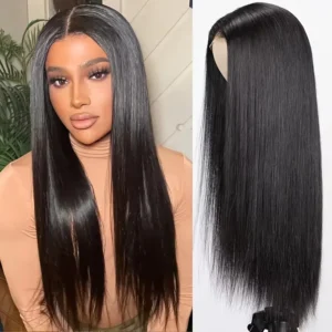 4x4/6x4 Glueless Straight Human Hair Wigs Unprocessed Virgin Brazilian13x4 Transparet Lace Wig 100% Human Hair 2-5 Days Delivery