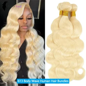 613 Human Hair Bundles 12A Body Wave Bundles Honey Blonde Bundles 100% Human Hair Extensions Remy Brazilian Raw Hair Bundles